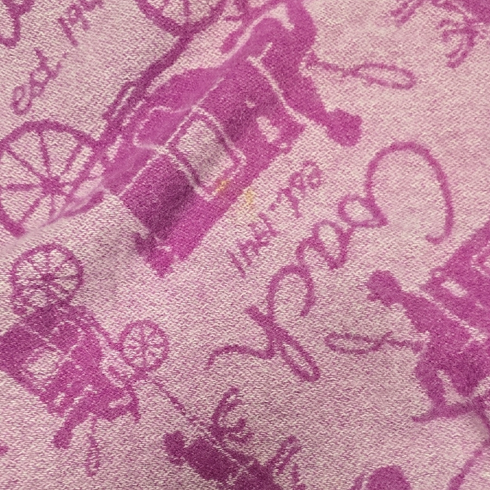 Coach Purple Scarf - Picture 4 of 6